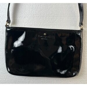 Kate Spade New York Black Patent Leather Crossbody Bag Purse